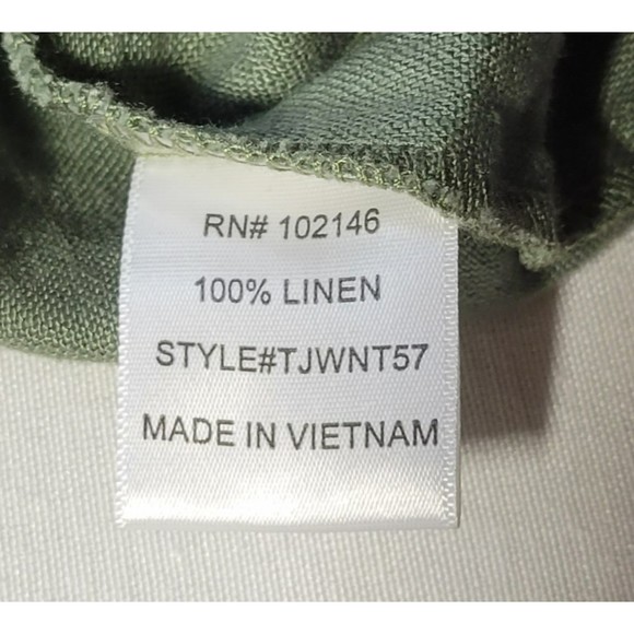 Michael Stars Womens XS 100% Linen Green Utility Jacket - Picture 4 of 10